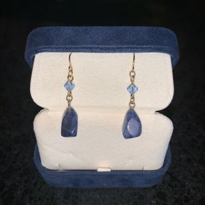 Ann Taylor LOFT Blue Stone Earrings